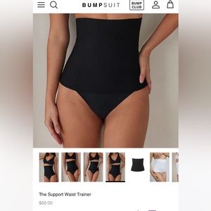 Bumpsuit support waist trainer black xs
